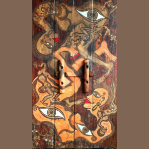 Mythology 2020-5335 by Soobok Lucas Park – Original Abstract Painting on Wood