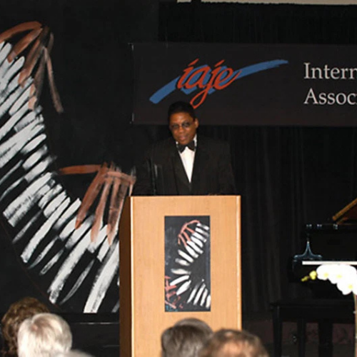 E.J. Gold JazzArt Stage Paintings – Original Herbie Hancock Performance Backdrops