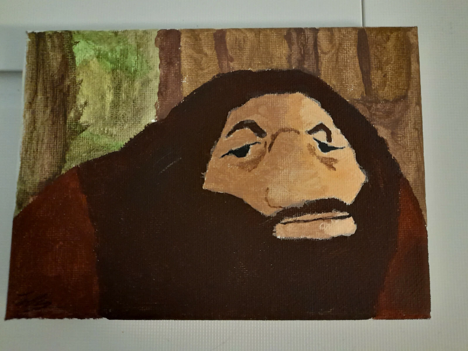 Hogsmeade in Springtime – Original Hagrid Inspired Acrylic Painting - Image 3