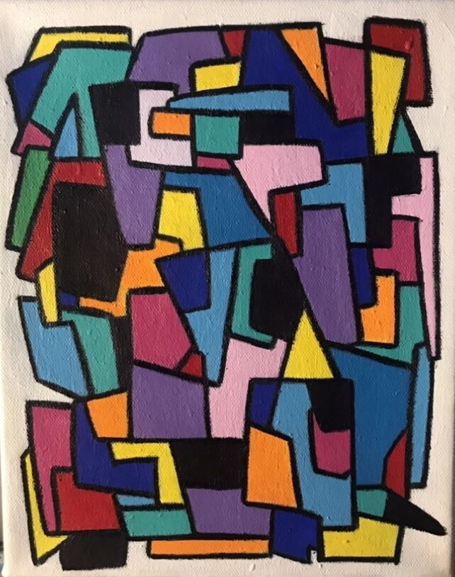 Open Vortex No. 102 – Original Geometric Abstract Acrylic Painting by M. Sky Glenn - Image 2