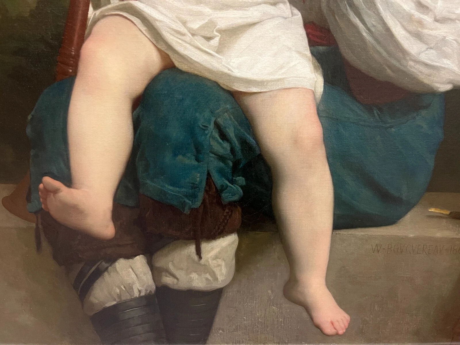 La Leçon de Flûte (1868) by William-Adolphe Bouguereau – Original 19th Century - Image 5
